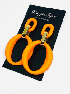 Orange Nights Earrings