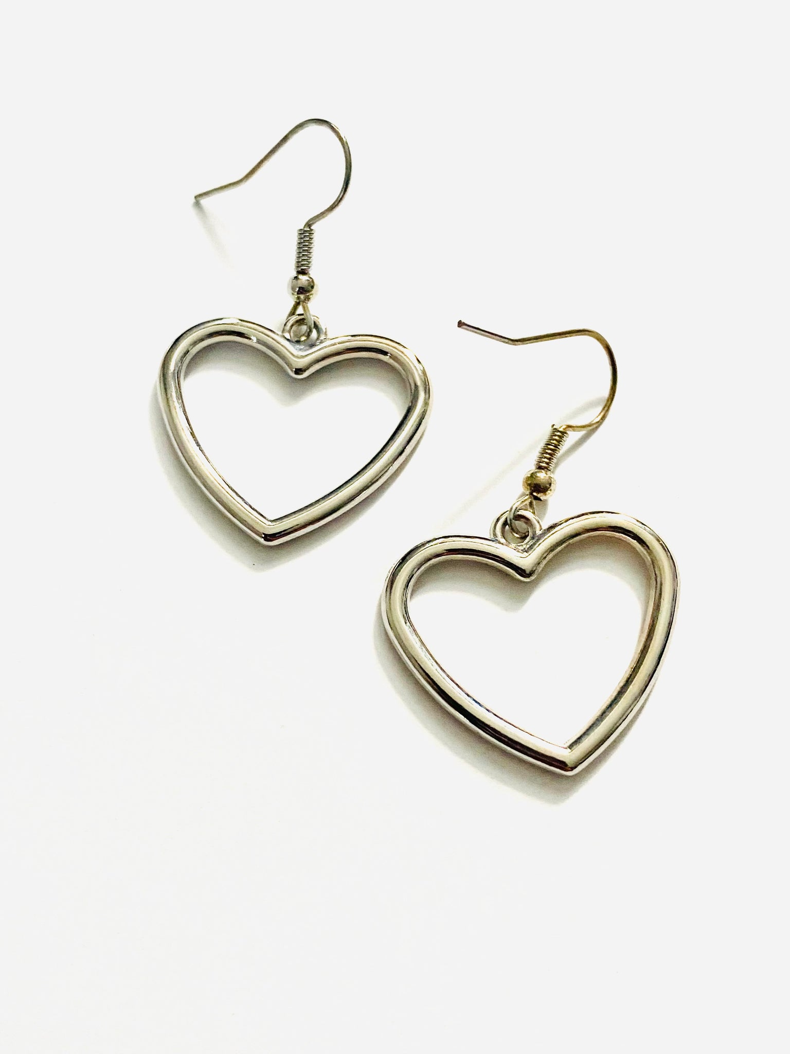Silver Heart Earrings