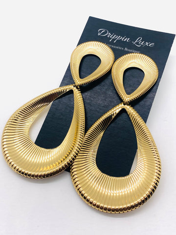 Gold Trapeeze Earrings