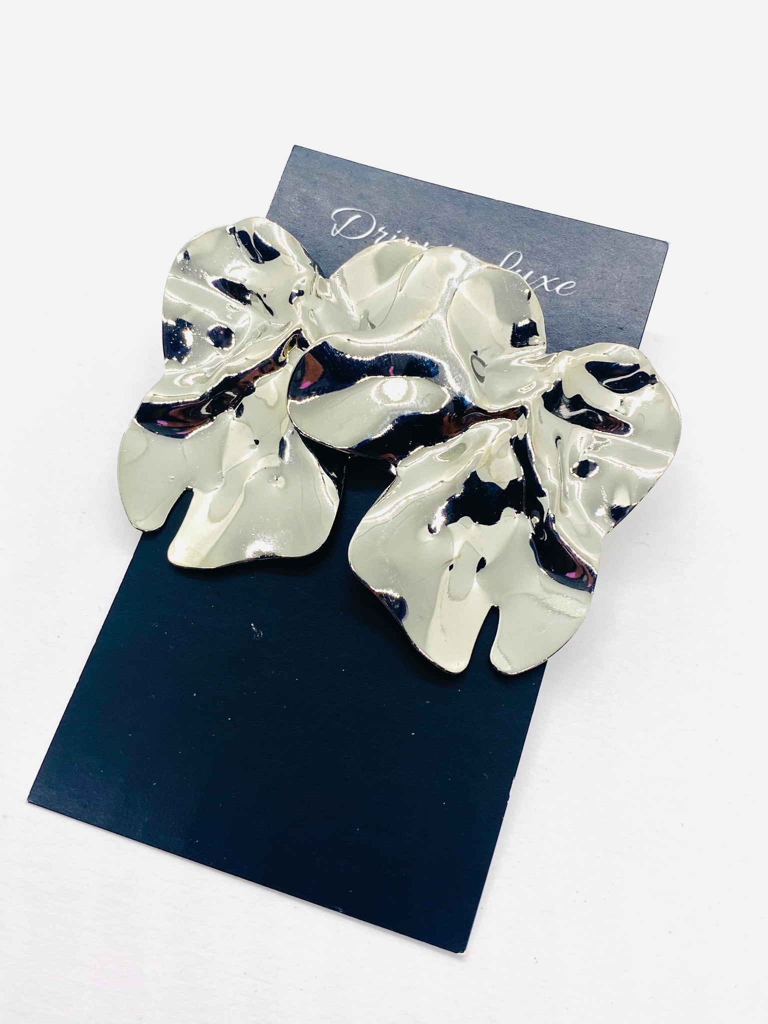 Silver Smashed Studs