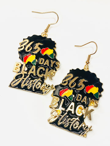 365 Black Earrings