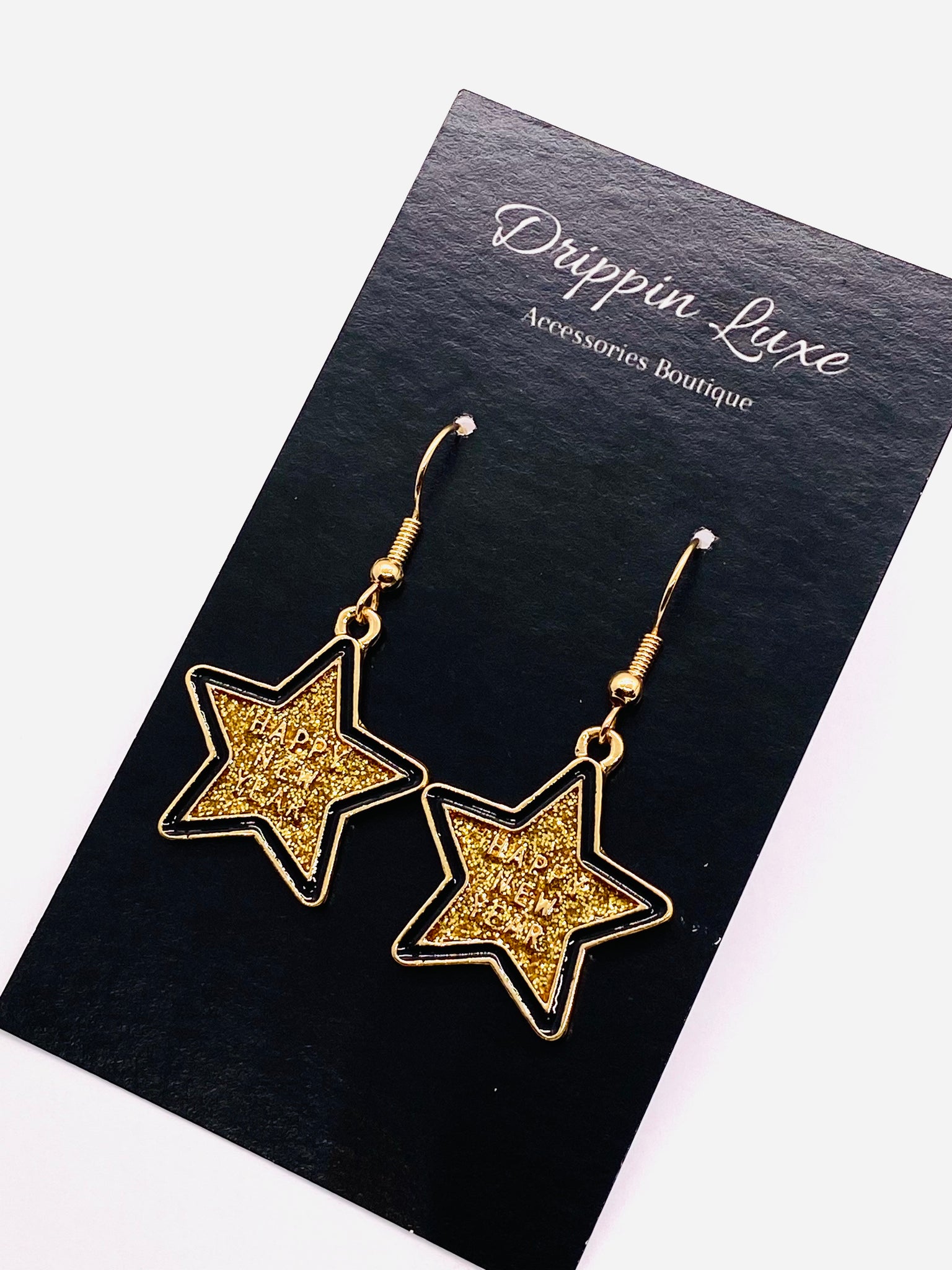 Gold New Star Earrings