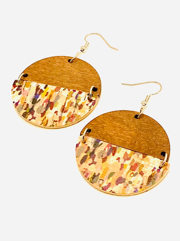 Texted Coze Earrings