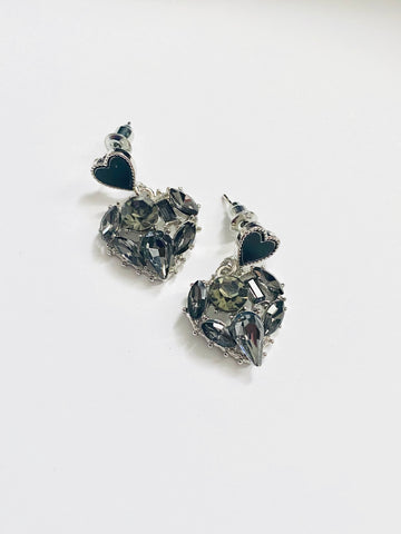 Dark Heart Earrings