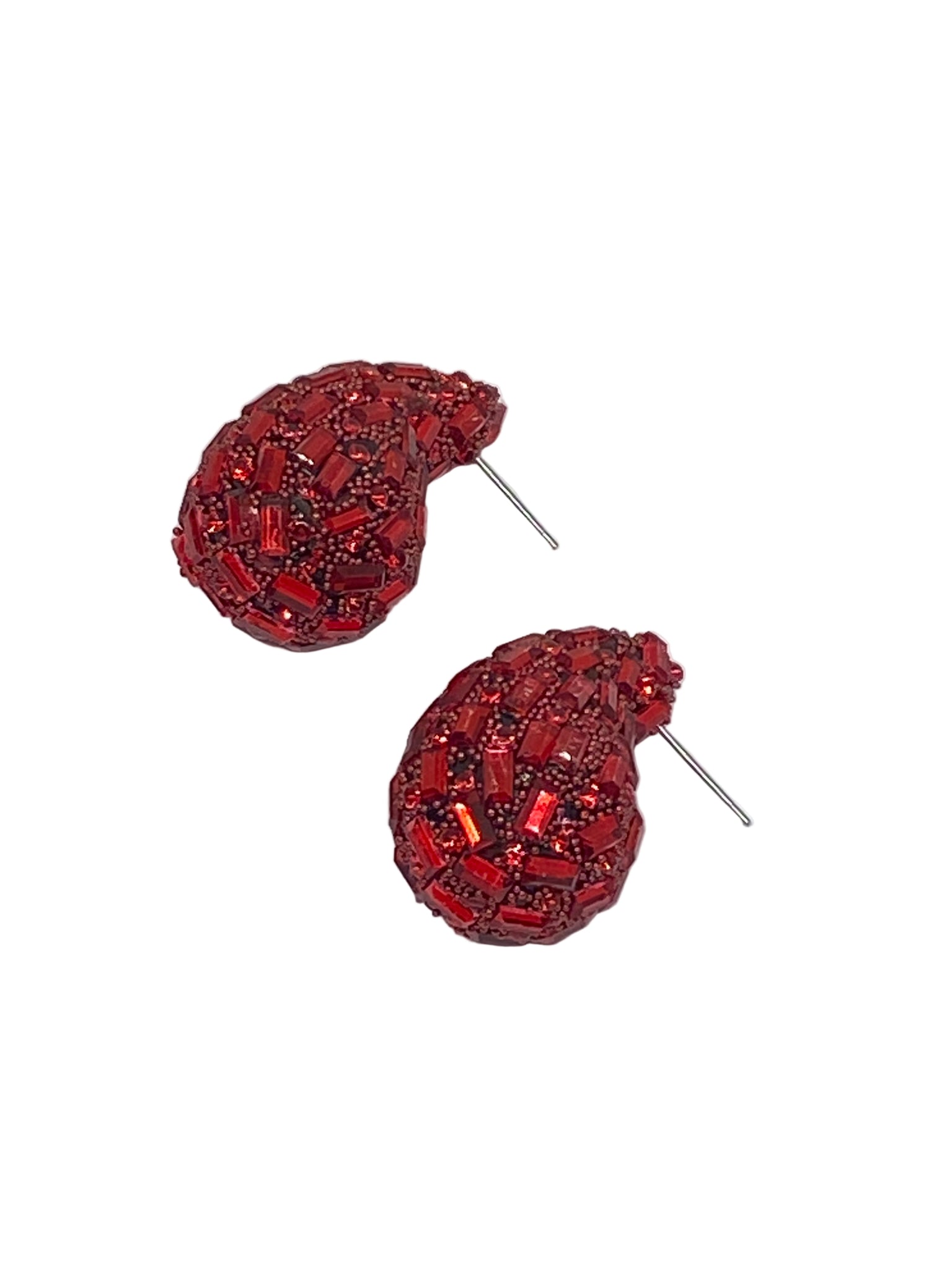 Red Drop Studs