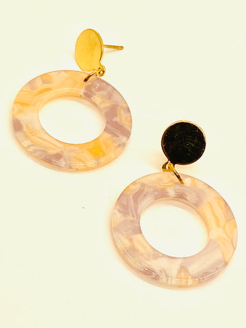 Purple ish Swirl Earrings