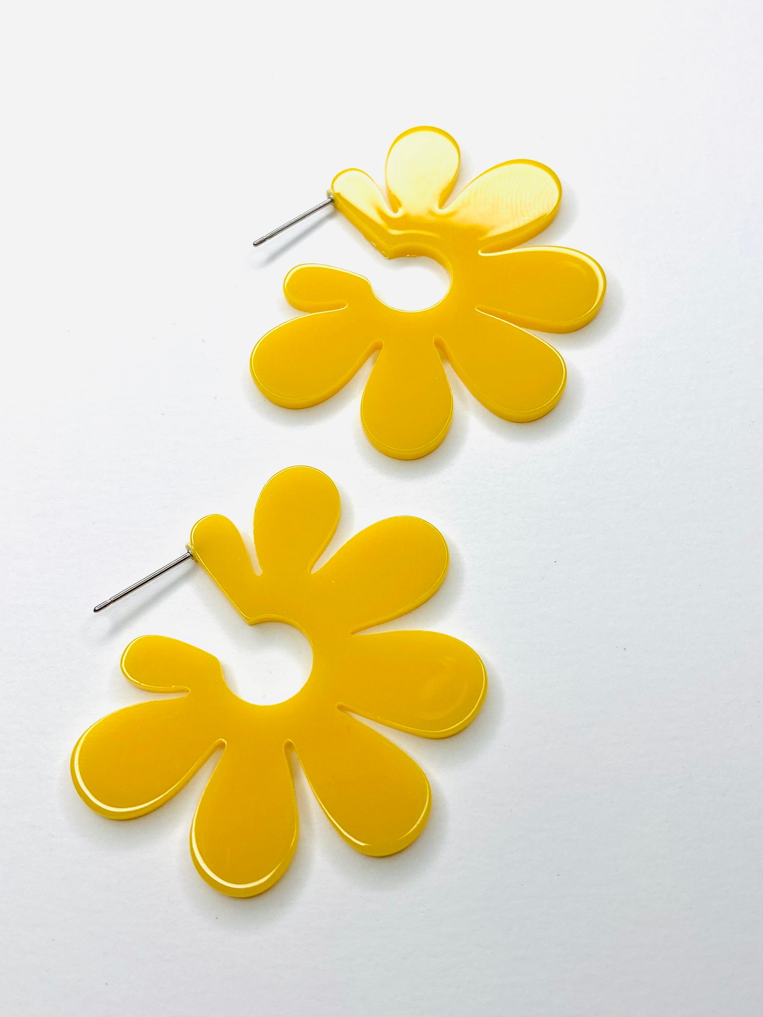 Yellow Flower Earrings