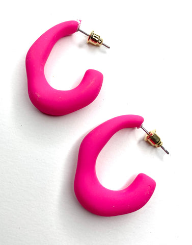 Pink Hottie Hoops