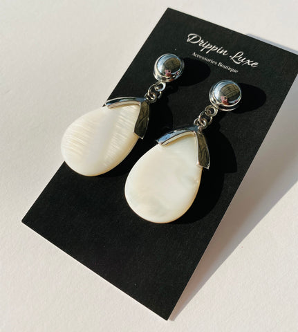 Silver Water Earrings