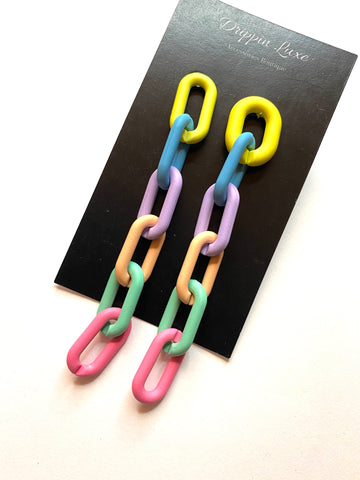 Pastel Linked Earrings