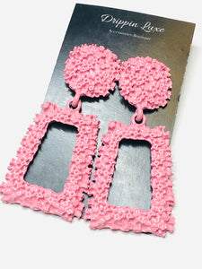 Pink strap Earrings