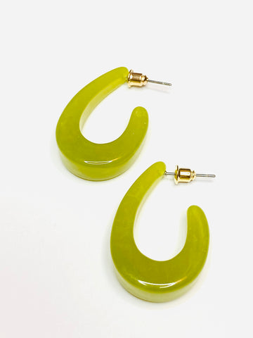 Lime Green Hoops