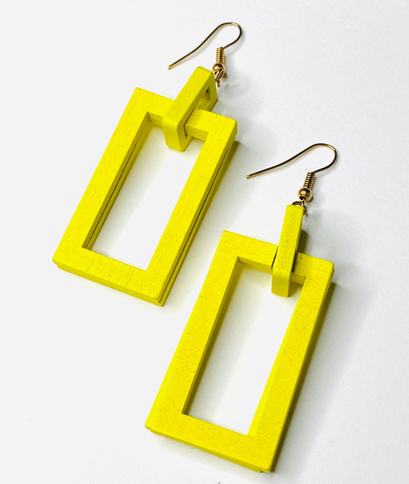 Yellow Tinted Earrings