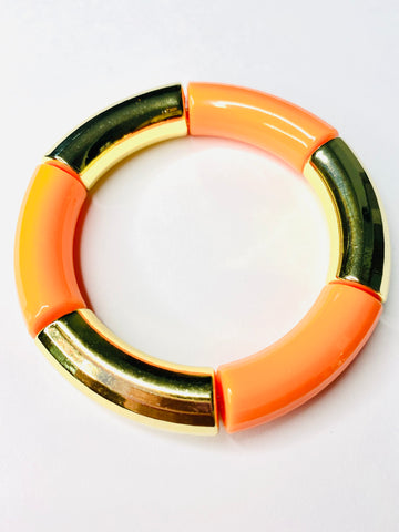 Orange Tube Bracelet