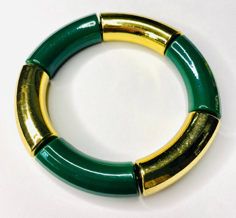 Emerald Tube Bracelet