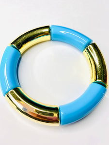 Blue Tube Bracelet