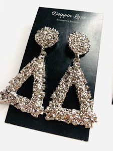 Silver Angle Earrings