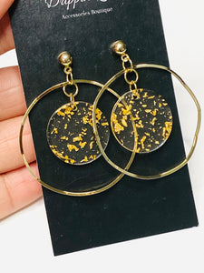 Speckled Gold Earrings