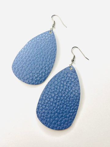 Sky Leather Earrings