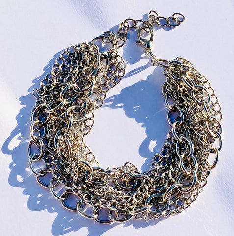 Silver Chained Bracelet