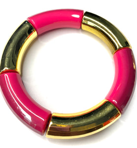 Fuchsia Tube Bracelet