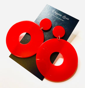 Red Dance Earrings